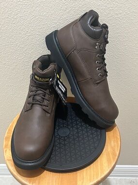 NWB Brazos Tradesman St Brown Steel Toe Boots FWBWWR7022